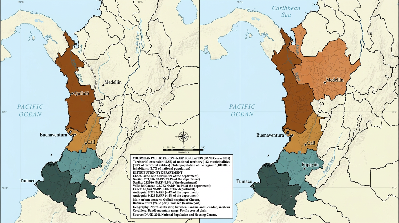 Caracterización Demográfica y Territorial de la Región del Pacífico (Censo 2018)